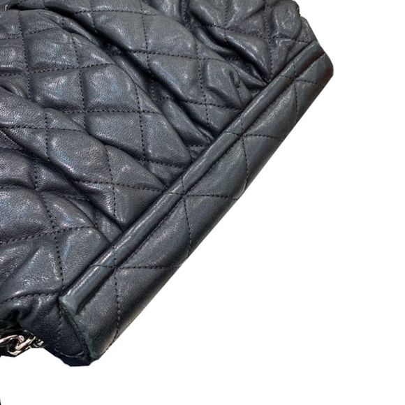 Chanel Chain Shoulder Bag Lambskin Black Silver Hardware Flap - Picture 9 of 9